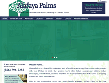 Tablet Screenshot of alafayapalms.net